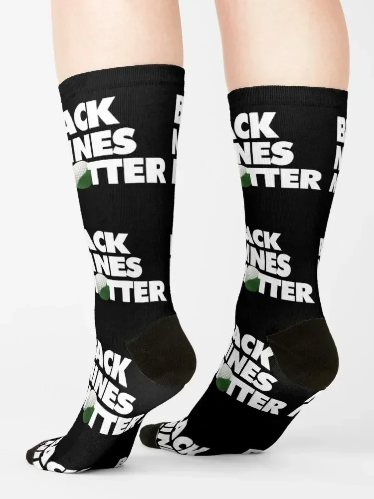 Back Nines Matter Funny Golf Saying Socks Running bright garter sport designer brand Socks Men Women's