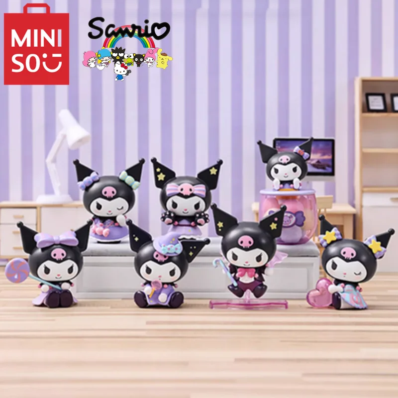 

Blind Box Kuromi Genuine MINISO Sanrio Hand-made Trick or Treat Series Doll Collection Model Kawaii Halloween Birthday Gift