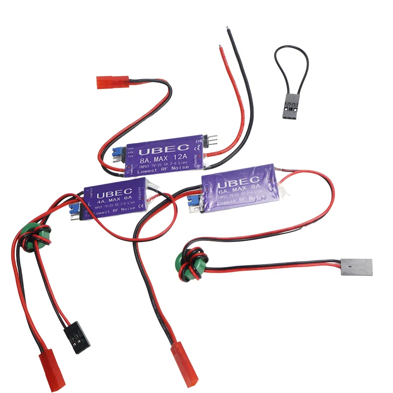 1 peça 4a 6a 8a saída ubec 5v/6v 6a/8a max 12a 2-6s lipo/6-16 célula ni-mh interruptor de entrada modelo bec para avião rc expandir