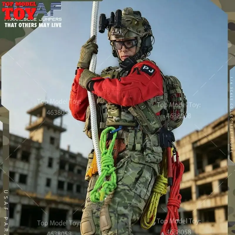 MINITIMES TOYS M057 1/6 Scale PJ Air Force Parachute Rescue Team Full Set 12'' Moveable Male Solider Action Figure Dolls Model