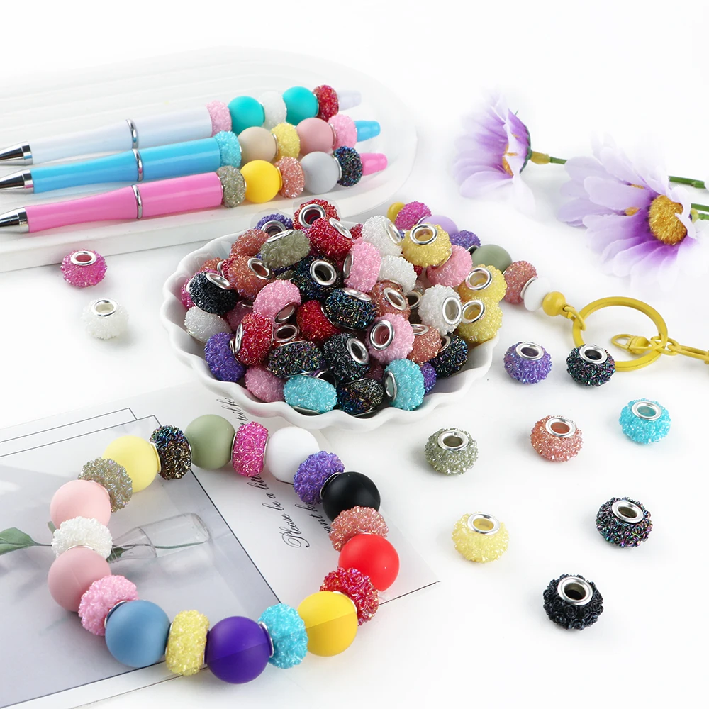 5 stücke Transparent Kristall Geschnitzte Blume Spacer Perlen Für Schmuck Machen DIY Armband Halskette Ohrringe Dekorative Zubehör