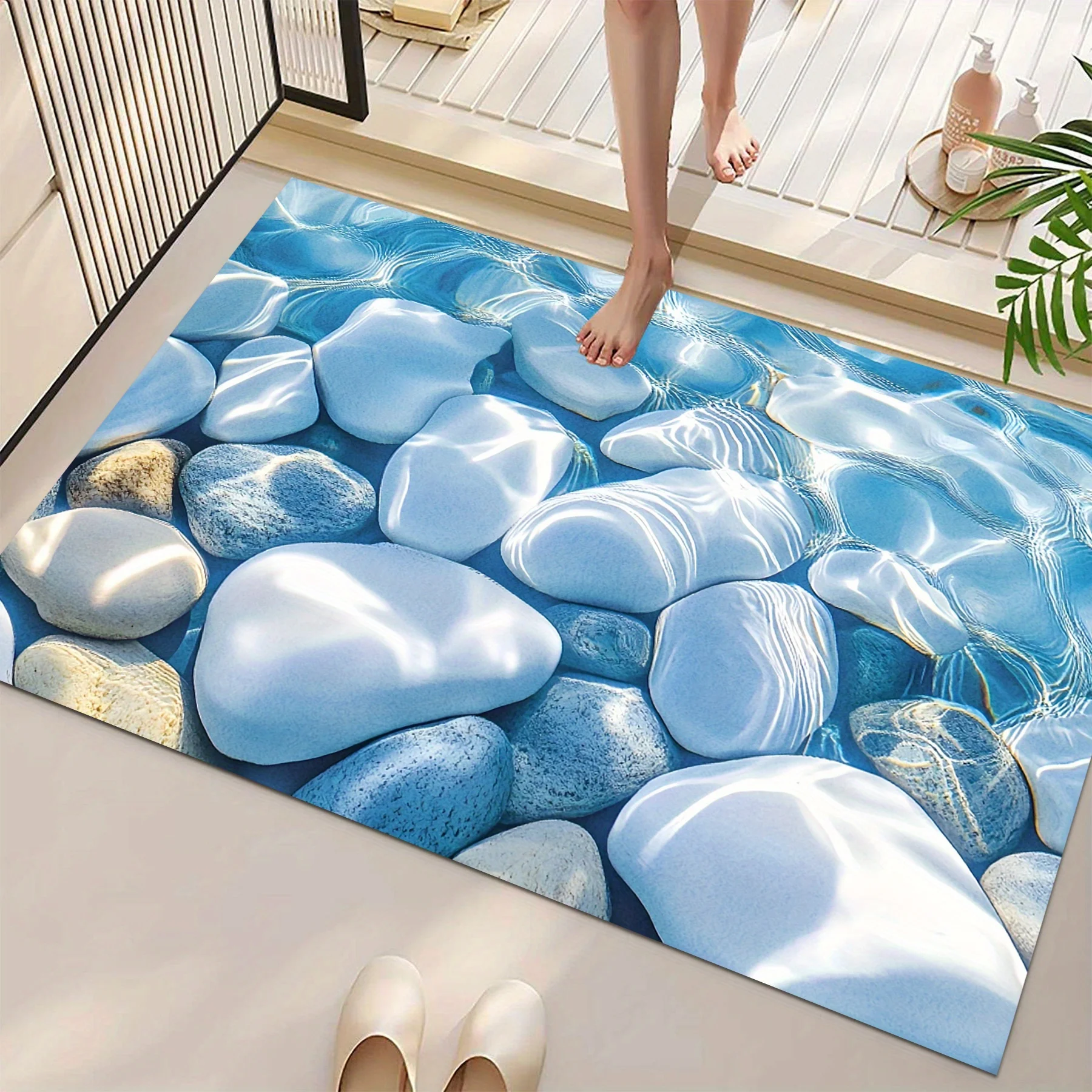 Colorful Metallic Paw Print Pet Feeding Mat  Water Absorbent Non Slip Dog Cat Food Bowl Mat Waterproof Pet Floor Rug