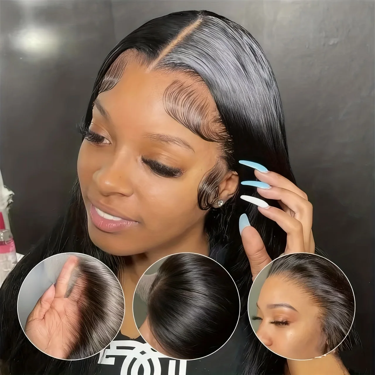 13x4 مستقيم الدانتيل شعر مستعار أمامي 13x6 HD شفاف البرازيلي 30 40 بوصة خصلات الشعر المستعار الإنسان للنساء السود شعر مستعار بدون صمغ