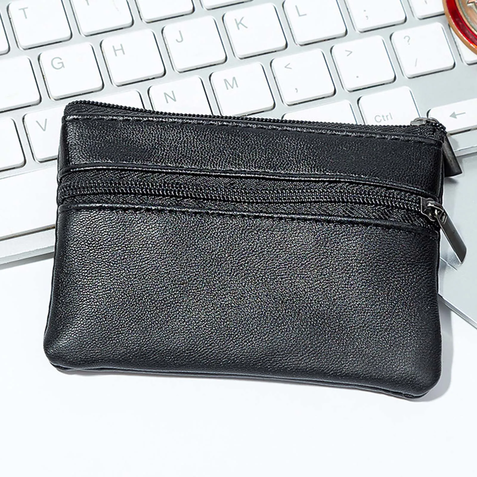 Portable Wallet Purse Compact Women Men Case Organizer Lightweight Card Bag Pouch Card Holder for Travel Business