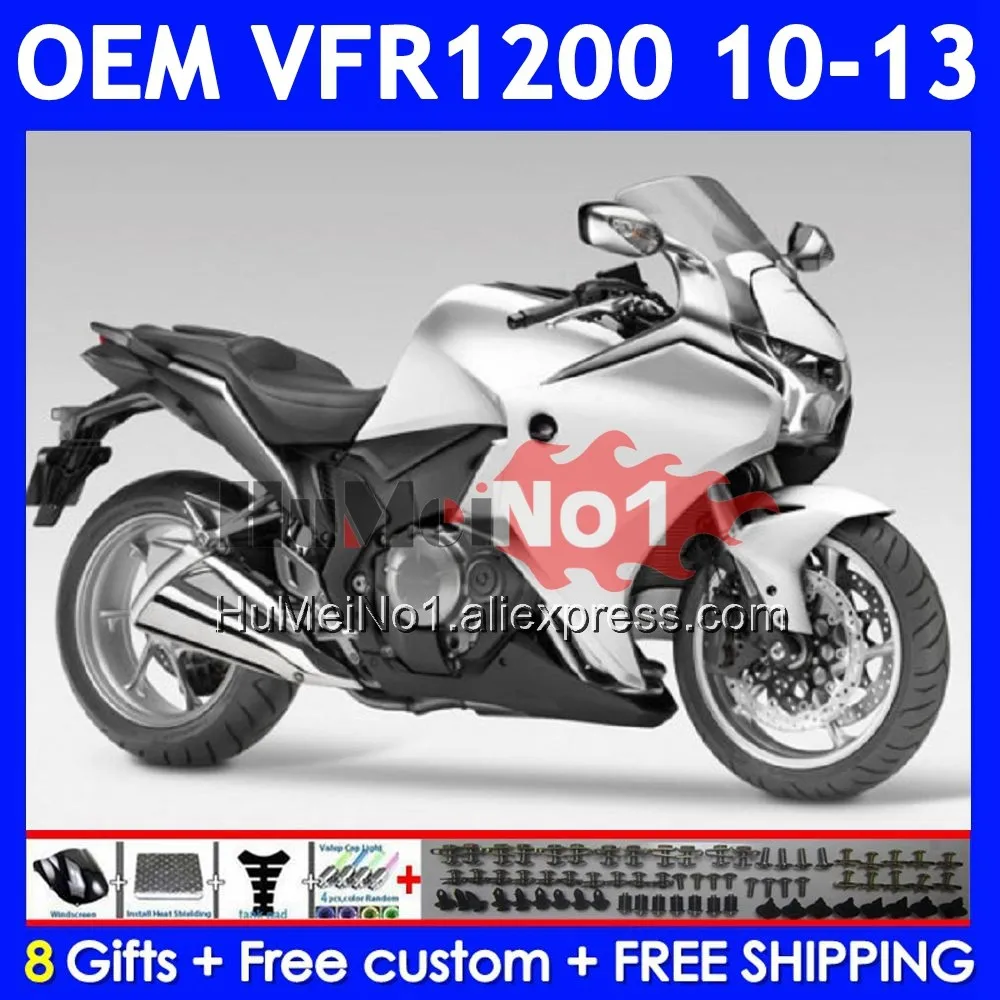 Injection For HONDA Crosstourer VFR 1200 VFR1200 RR CC 71No.90 VFR1200RR 10 11 12 13 2010 2011 2012 White black 2013 Fairings