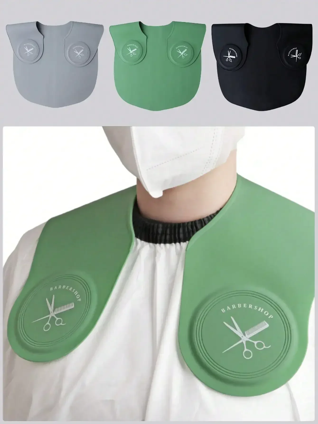 

1pc Hairstyling Shoulder Pad, Salon Hair Cutting Cape Shawl, Silicone Anti-Hair Splash Salon Wrap Neck Accessories, Hair Tools