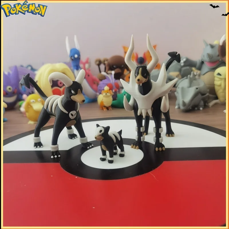 New Hot Pokemon  Houndour Houndoom Action Figure Proportion World 1:20 Diy 3d Printing Kawaii Character Desktop Model Kid Toys