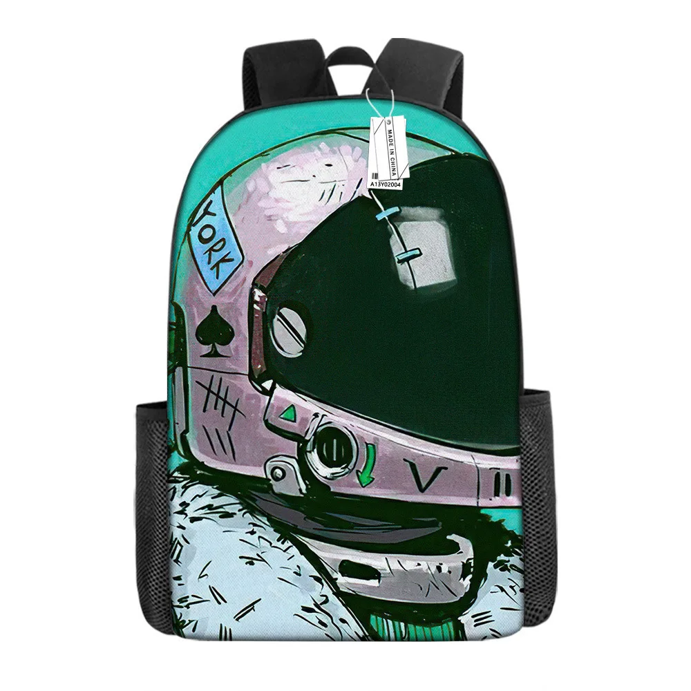 Classic Popular Cool astronaut Notebook Backpacks pupil School Bags 3D Print Oxford Waterproof Boys/Girls Laptop Backpacks