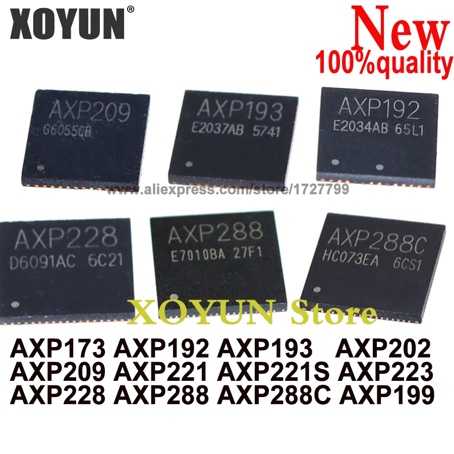 (5piece)100% New AXP173 AXP192 AXP193 AXP202 AXP209 AXP221 AXP221S AXP223 AXP228 AXP288 AXP288C AXP199 QFN