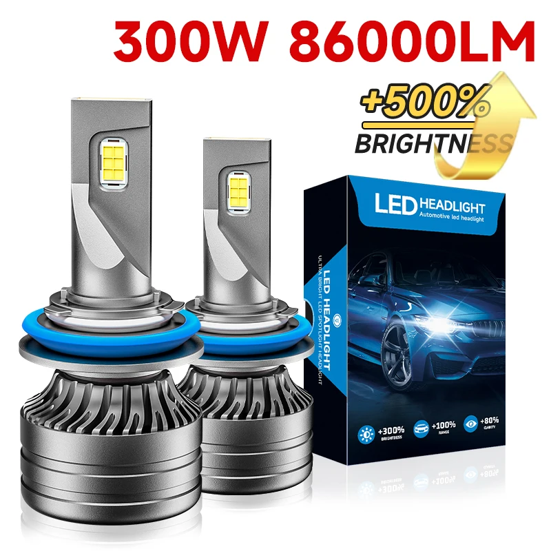 

CHSWDI 300W H4 H7 Светодиодные фары 260000LM Светодиодные фонари для автомобиля H1 H8 H11 H13 HB3 HB4 9005 9006 9012 9007 12 В 24 В