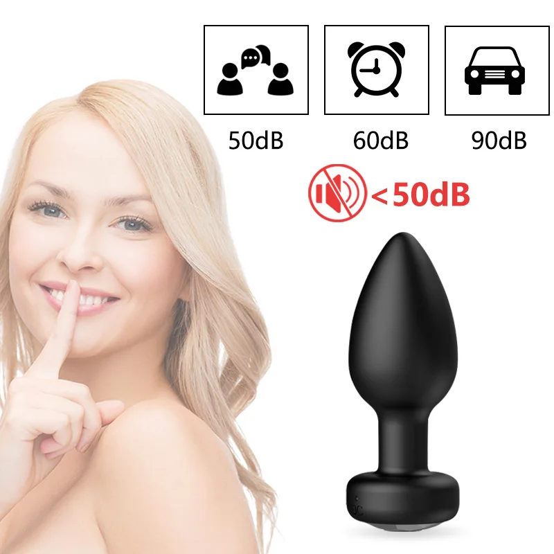 Silicone Anal Butt Plug Wearable Vibrator Ball Dildo Prostate Massage Anal Beads Set Penis Fake G spot Unisex Toy For Man Women