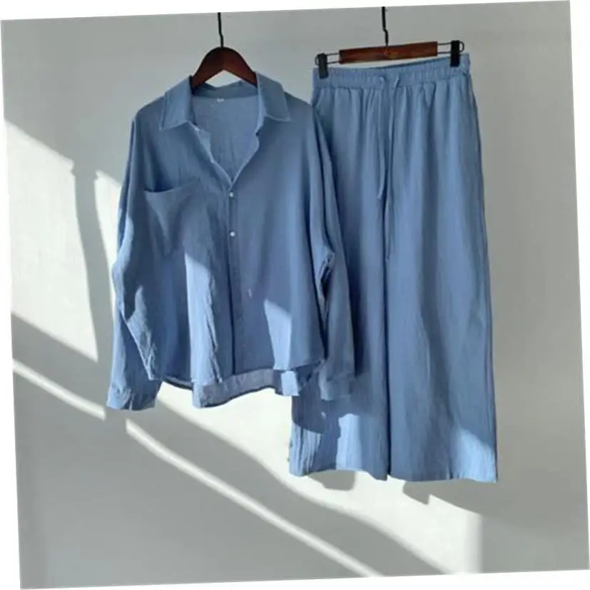 Faion feminino cintura alta algodão linho irt terno corte reto nó ry material fino quente impresso cardigan aberto