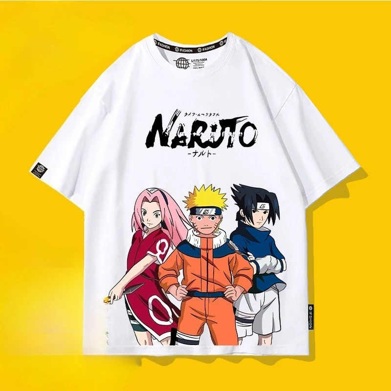 Naruto Uzumaki Naruto Uchiha Obito Cartoon Niedliches Kurzarm-T-Shirt für Teenager, Persönliches, Stilvolles Design, Bequem und Atmungsaktiv, Halbarm – Detail 5
