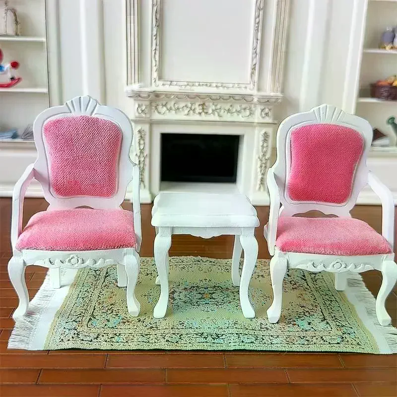 Simulation de maison de poupée 1/12, petite Table à thé, modèle de poupée, fauteuil de maison, meubles de salon, décoration de maison de poupées, ornement de scène, 1 pièces