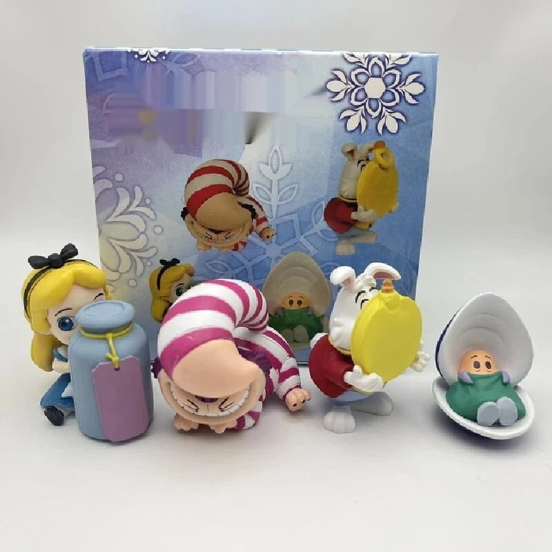 Alices In Wonderland อะนิเมะกล่องตาบอดซ่อน Seek Mini Action Figure ชุดน่ารักสะสมเดสก์ท็อปของเล่นเด็กสาวของขวัญ
