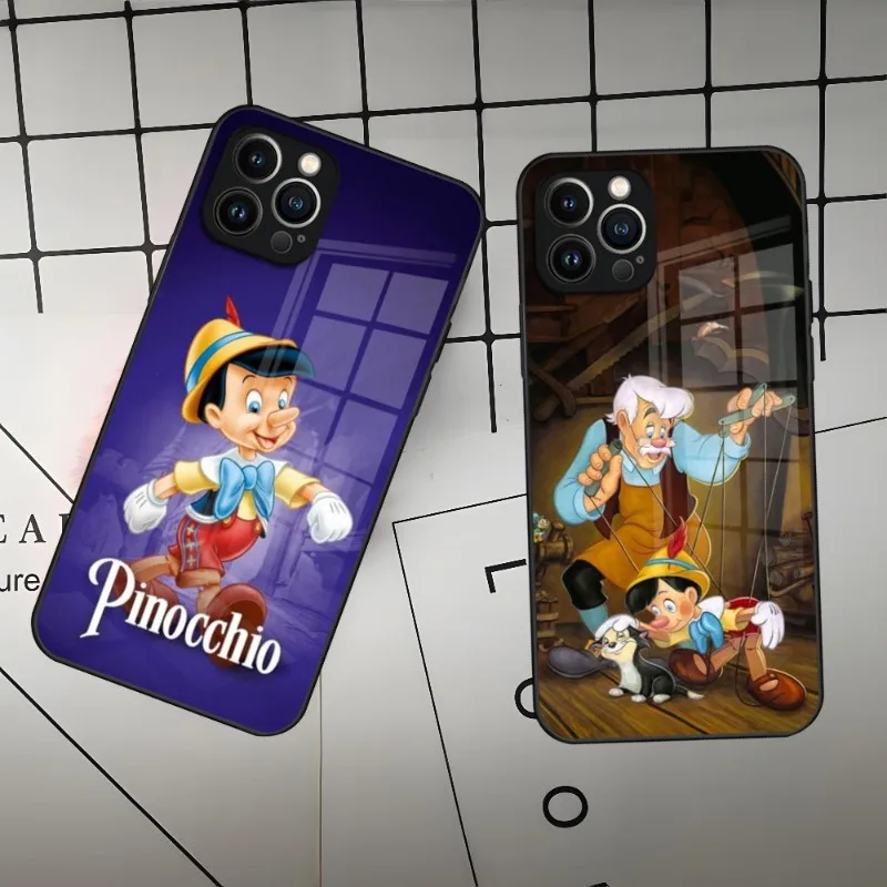 Pinocchio Phone Case For Iphone 15 14 13 12 11 Pro Max Mini X Xr Xs 8 7 Puls 6 Glass