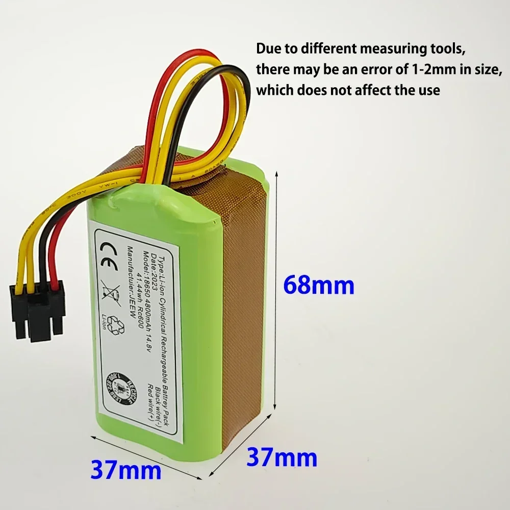 

INR18650 4S1P аккумулятор 4800 мАч для DEXP MMB-300 X500 X520 X600 Mamibot EXVAC660 EXVAC880 аккумулятор для робота-пылесоса
