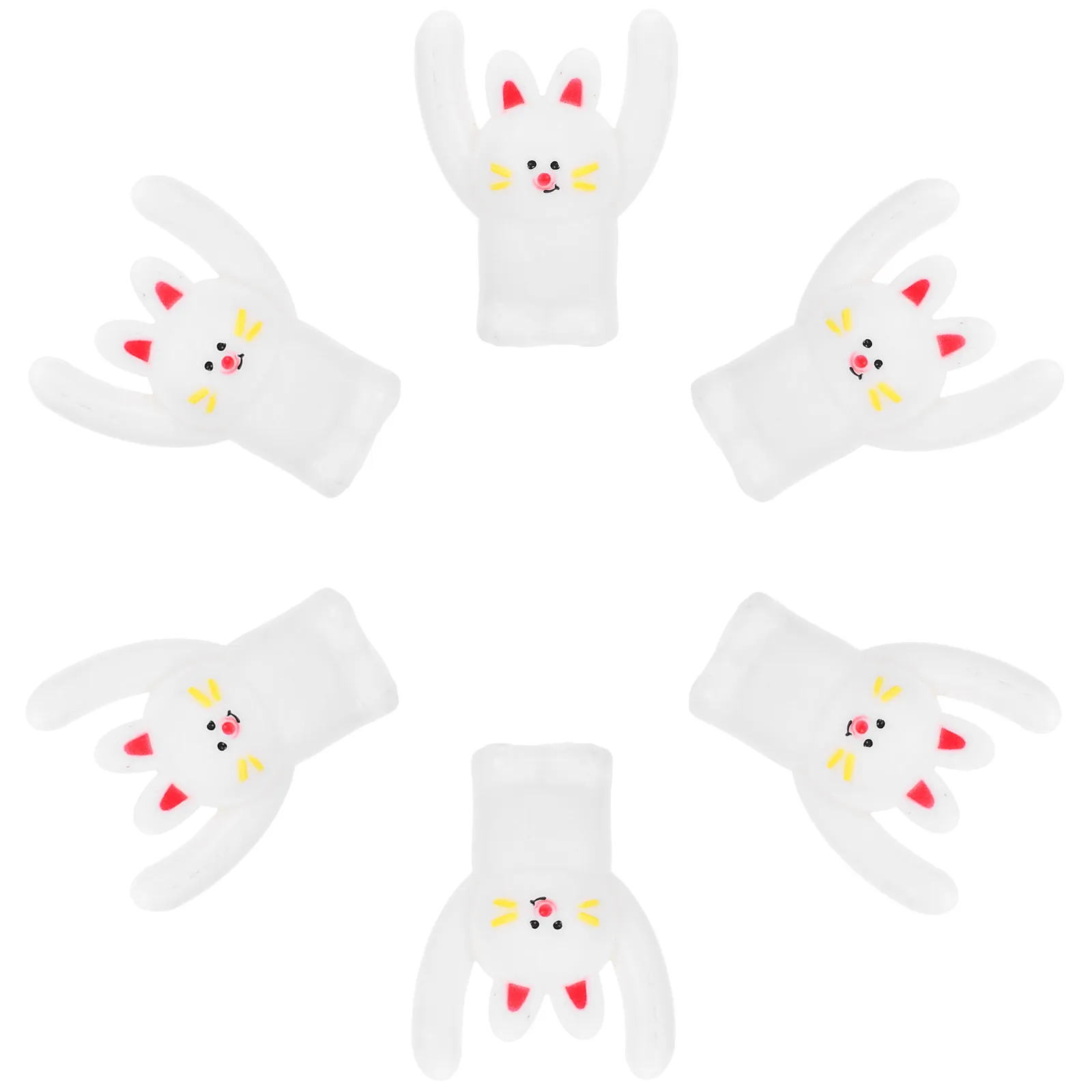 

6Pcs Adorable Rabbit-Shaped Photo and Memo Holder Desktop Stand for Photos Postcards Notes Cards Table Display Paper Clip Memo