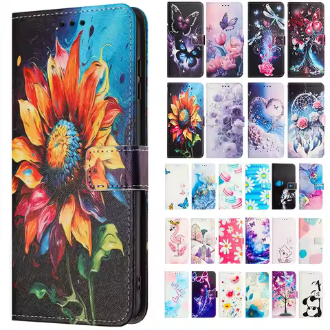Flip Wallet Book Cover for Coque Xiaomi Poco X7 X6 X5 M7 M6 M5S M3 F5 F6 C75 C65 13T 14T Pro Case Leather Protective Phone Case