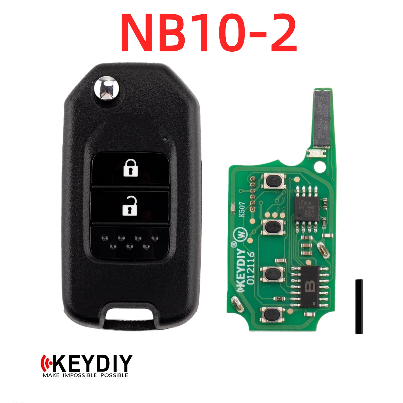 

KEYDIY KD NB10-2 NB Series Universal Flip Remote Key 2 Buttons for Honda Type Vehicles