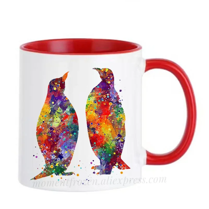 Tasses de pingouin, cadeaux de saint-valentin, tasse à boire pour maman, Papa, Papa, café, femme, mari, amoureux, Couples, articles de table