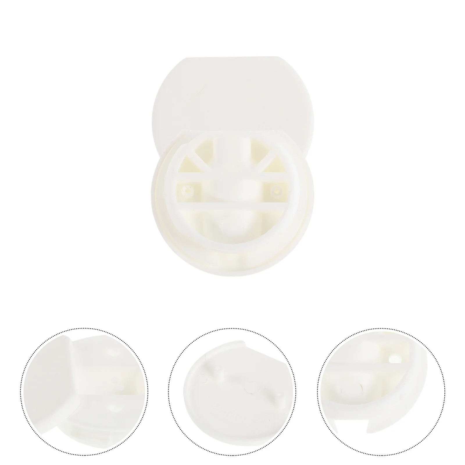 

4Pcs Plastic Corner Brackets Furniture Connectors Durable Round Support for Rv Caravan Trailer Protection Heavy Duty Multi Use