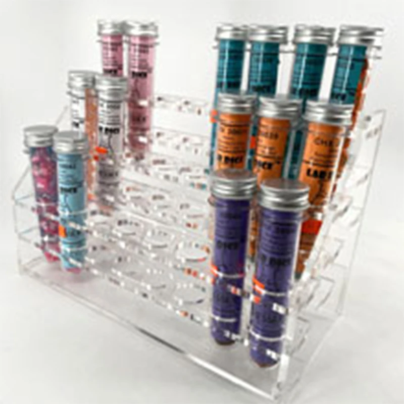 20-50Pcs Transparent Empty Test Tubes with Aluminum Screw Caps, Multipurpose Storage Cylinders for Craft Beads