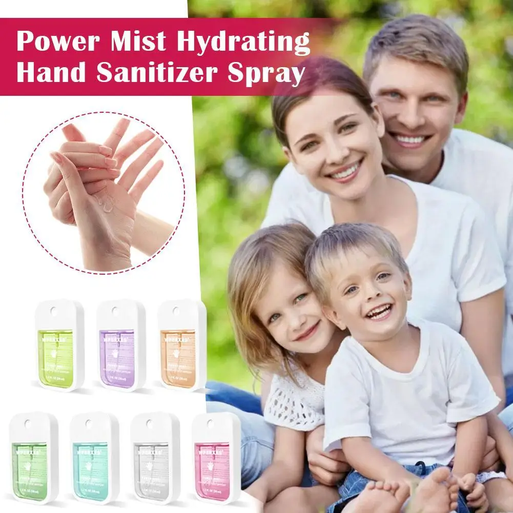 38ML Portable Hand Sanitizer Spray Tangerine Mint Green Tee Flavor Moisturizing Oil Control Hand Sanitizer Spray Hand Skin Care