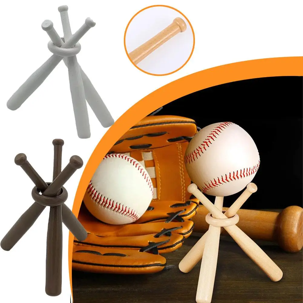 Wooden Baseball Display Stand Holder Golf Tennis Ball Support Bracket Home Desk Decoration Accessories For Possessor X6W4