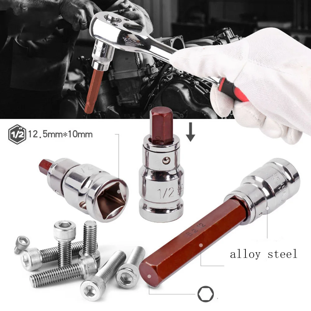 Precision For Torx 12 Point Socket Bit Set 11 or 15 pcs for Automotive Technician Tools 1/2 Inch Drive Alloy Steel Hex Socket