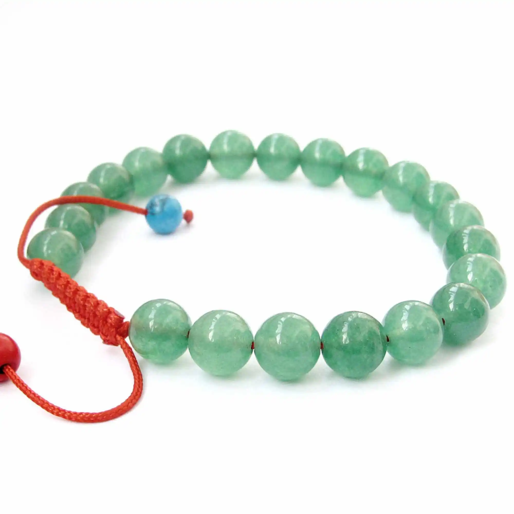 New Green Jade Tibet Buddhist Prayer Beads Mala Bracelet Eco-Friendly Unisex Cuff Bohemian Classic Bangle Men Yoga