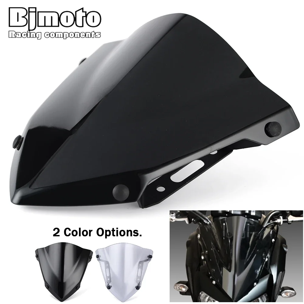 MT07 FZ07 Windshield Windscreen For Yamaha MT-07 FZ-07 MT FZ 07 2018 2019 2020 2021 2022 2023 2024 Wind Deflector