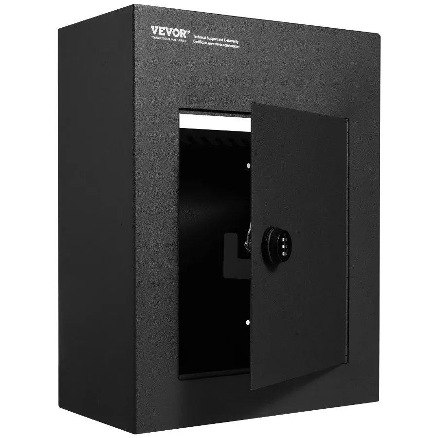 

Through the Wall Drop Box Heavy Duty Steel Mailbox 2.8-7.9 Combination Lock 13x7x17 Black