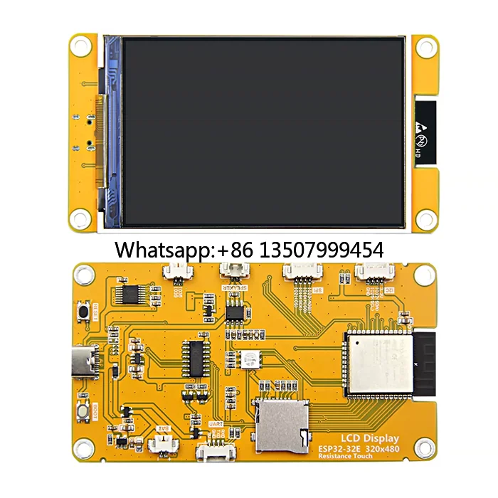 

4-inch ESP32 Development Board, WiFi & Bluetooth, 320*480 TFT Display Module with Resistive Touch Screen, LVGL Supported