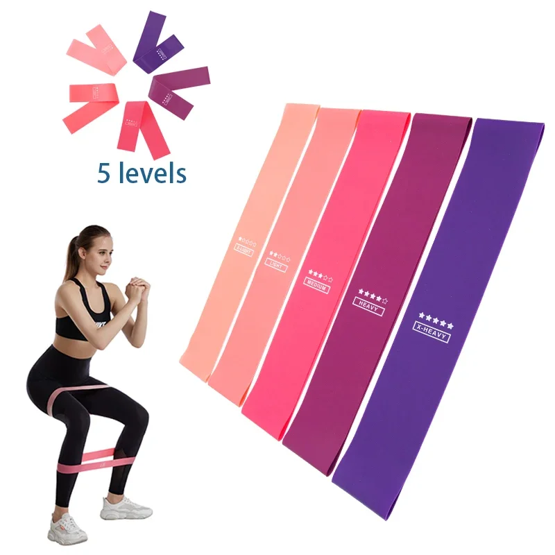 

Yoga Training Fitness Gym Strength Resistance Bands Exercise Pilates Sport Rubber Mini Pull Bands Crossfit Workout Equipment