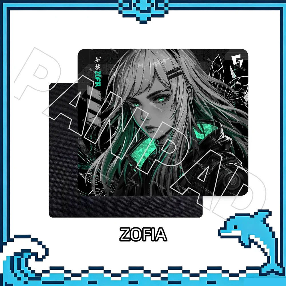 PAN GLSSWRKS x ZOFIA Tempered Glass Mouse Pad 490x420mm Limited Gaming Desk Glass Smooth Mouse Mat for FPS Esports