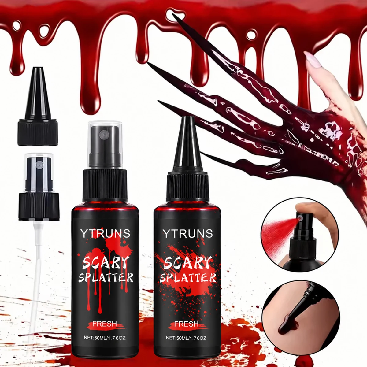 Halloween Fake Blood Realistic - Cosplay Prop Paint ulasan dan harga