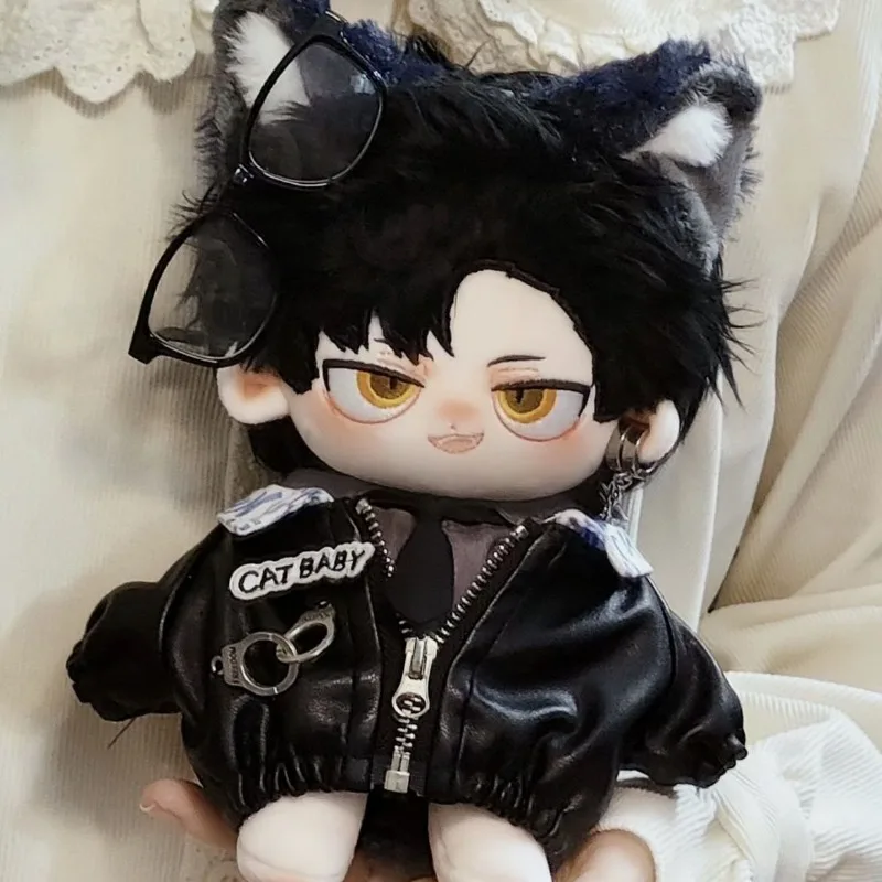 Anime Attribute Tetsurou Kuroo Boy Plush Doll Stuffed Body 20cm Dress Up Clothes Cotton Plushies Toys Figures Gift