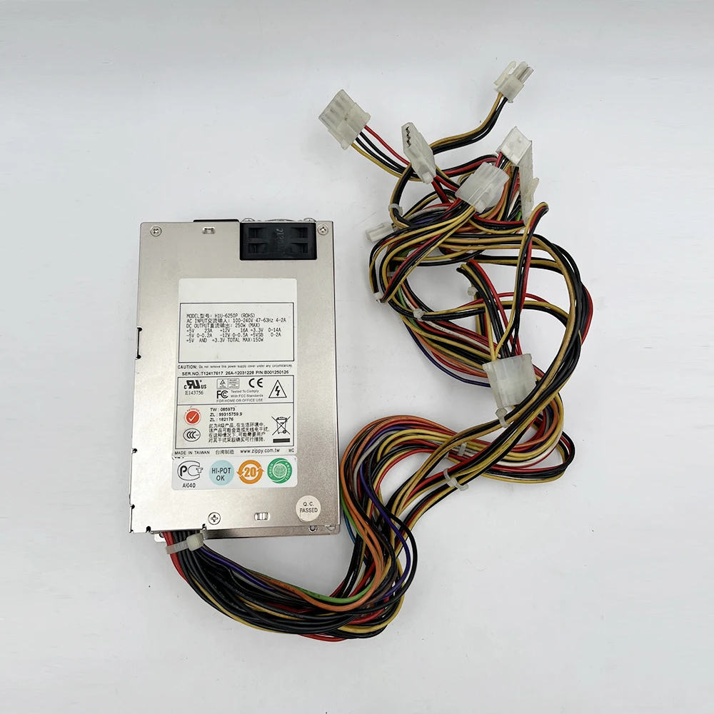 Alimentatore per apparecchiature informatiche industriali per EMACS H1U-6250P 1U 250W