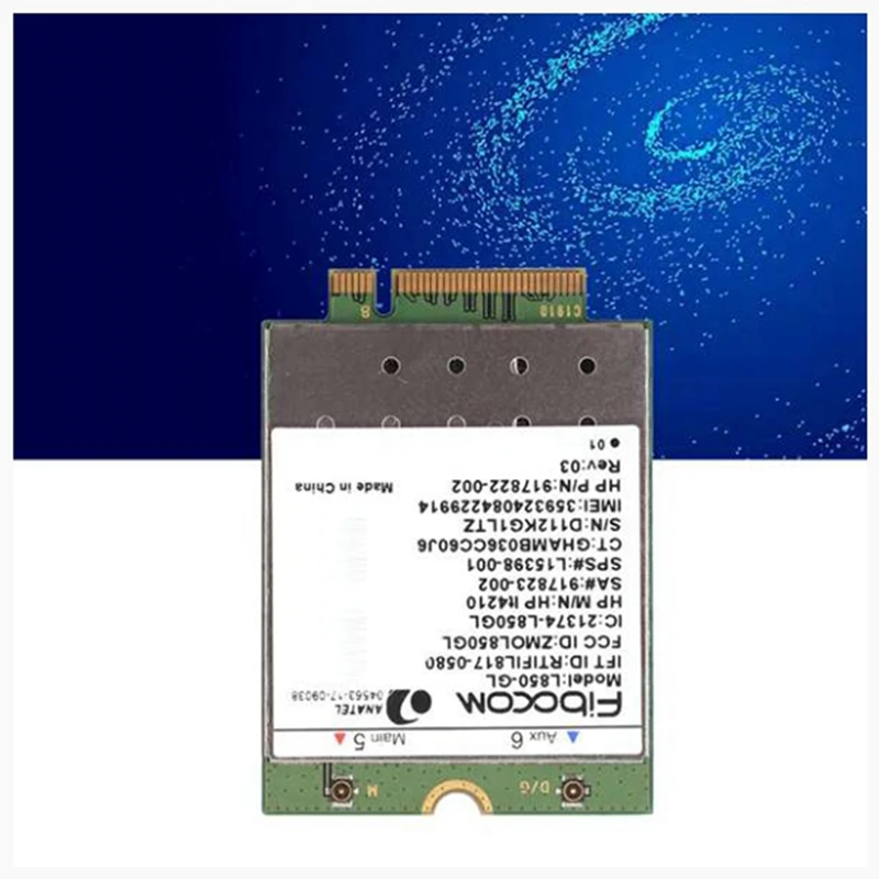 L850-GL LT4210 FDD-LTE TDD-LTE Carte 4G Module 4G SPS : 917823 -001/002 pour ordinateur portable 430 440 450 G5-AA56