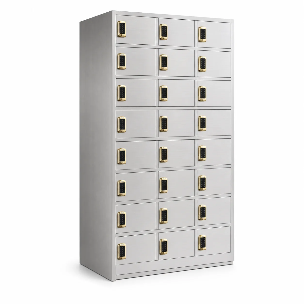 Customizable 24 Door Stainless Steel Storage Locker With Combination Locks For Schools, Gyms And Locker Rooms
