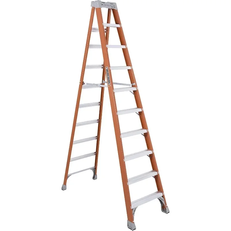 Louisville Ladder 10-Foot Fiberglass Step Ladder, 300-Pound Load Capacity, Type IA, FS1510