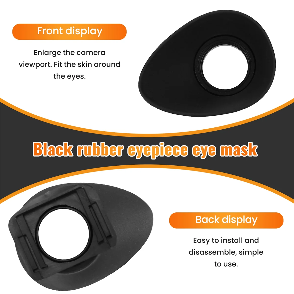 Rubber Eyepiece Eyecup For EG Canon EOS 1D Mark III IV 1DS III 1D X 5D III 5DS R 7D 7D Mark II