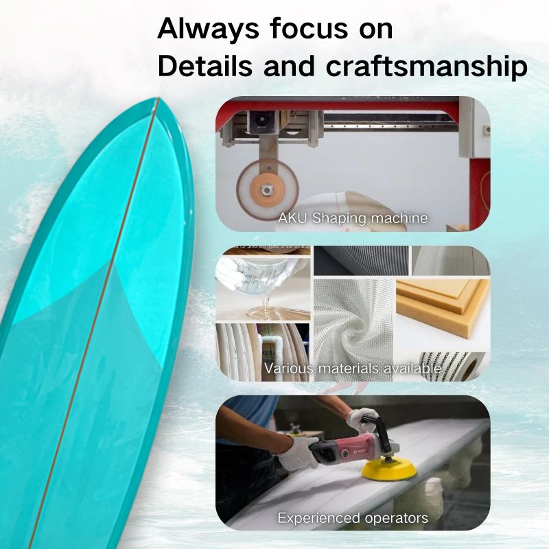 Factory Direct Supply 5'6'' To 6'2'' Classic Fish Surfboard Twin Fin Setup Small Wave