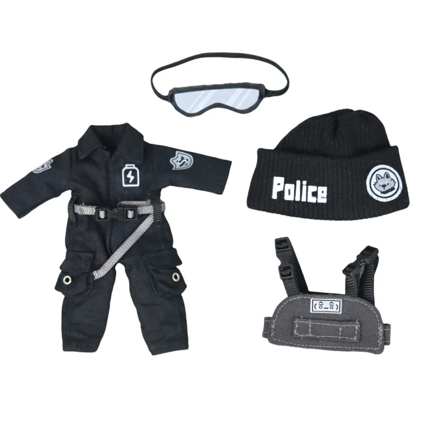 

Cool Ob11 Tactical Suit Clothes P9 Swat Clothing Set Doll Clothes Fit For 1/12 Bjd Doll, Cu-Poche,Gsc, Molly, Ymy Doll