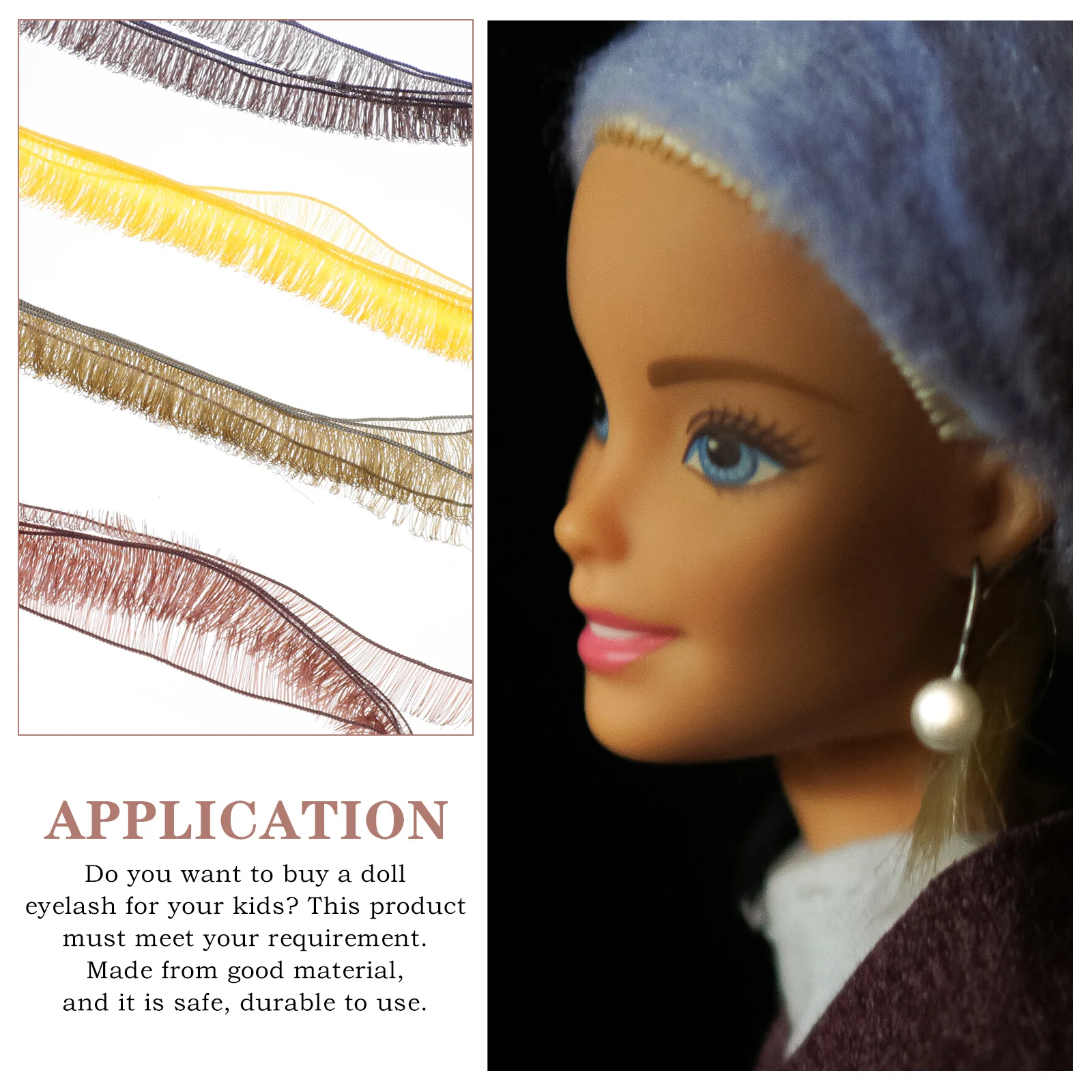 

20Pcs Fake Eyelashes for Fine Workmanship DIY Eye Lash Ornament Comfortable Non-Tear Material Creative Gift Idea Fun