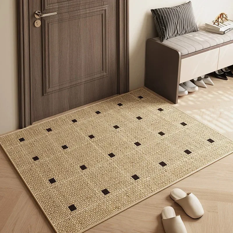 VIKAMA Moderne geometrische, gemusterte Fußmatte, Eingangsteppich für Veranda, Eingang, Badezimmerteppiche, Heimdekoration
