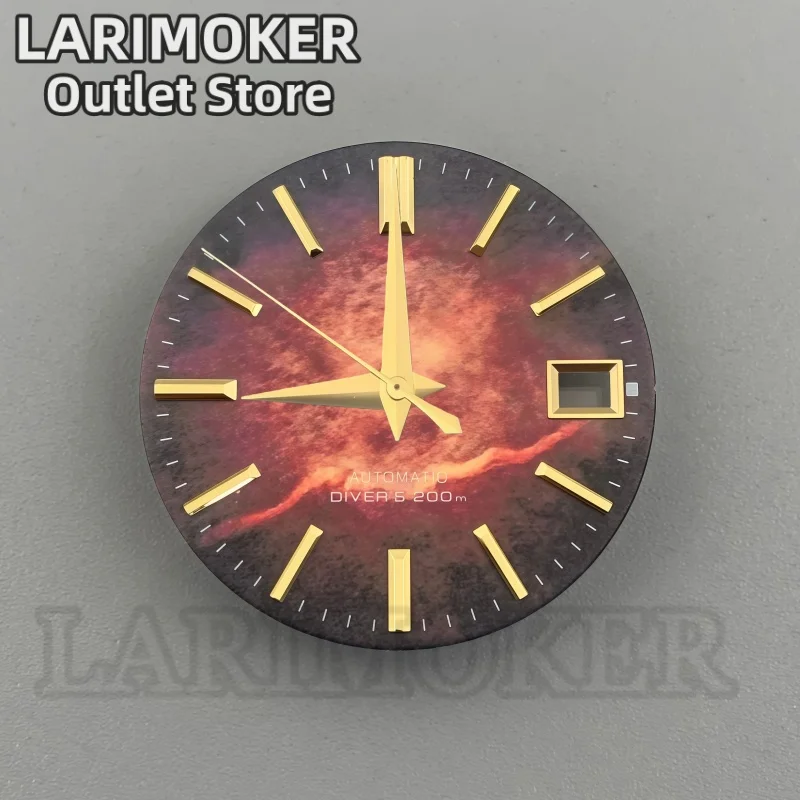 LARIMOKER NH35 New Watch Dial with Hands 29mm Dial Red Purple Blue Green Watch Dial Suitable for NH35 Movement Accessories