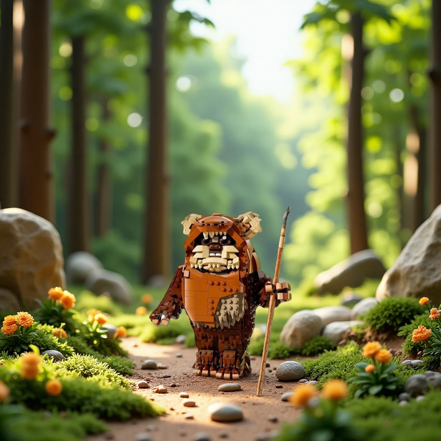 

1010pcs New Jungle Warrior Action Space Figure Assembly Building BlockJungle Warrior Building Blocks Model Toy Gifts