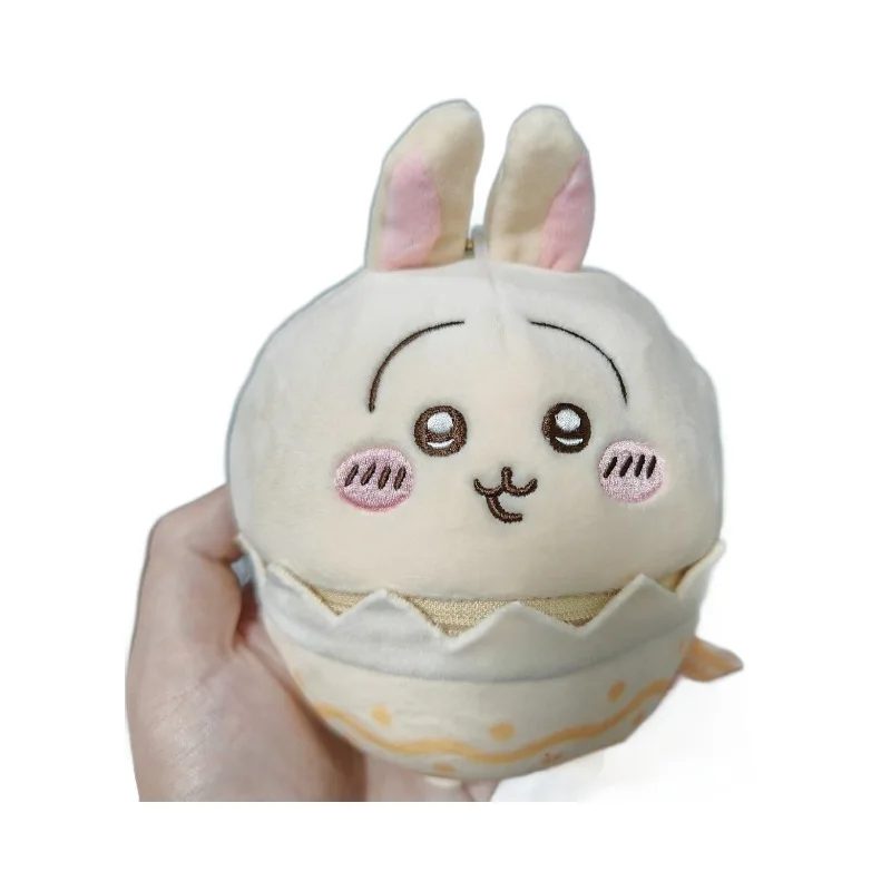 새로운 Chiikawa 플러시 펜던트 부활절 주변 장치 Usachi Hachiware 계란 플러시 인형 펜던트 가방 장식 친구 선물